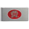 Maryland Terrapins Brushed Metal Money Clip